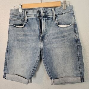 G-Star Raw 3301 Slim Shorr Light Blue Jean Shorts. W30